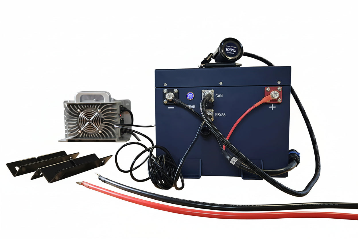 Electrical components including a Allied battery pack with cables