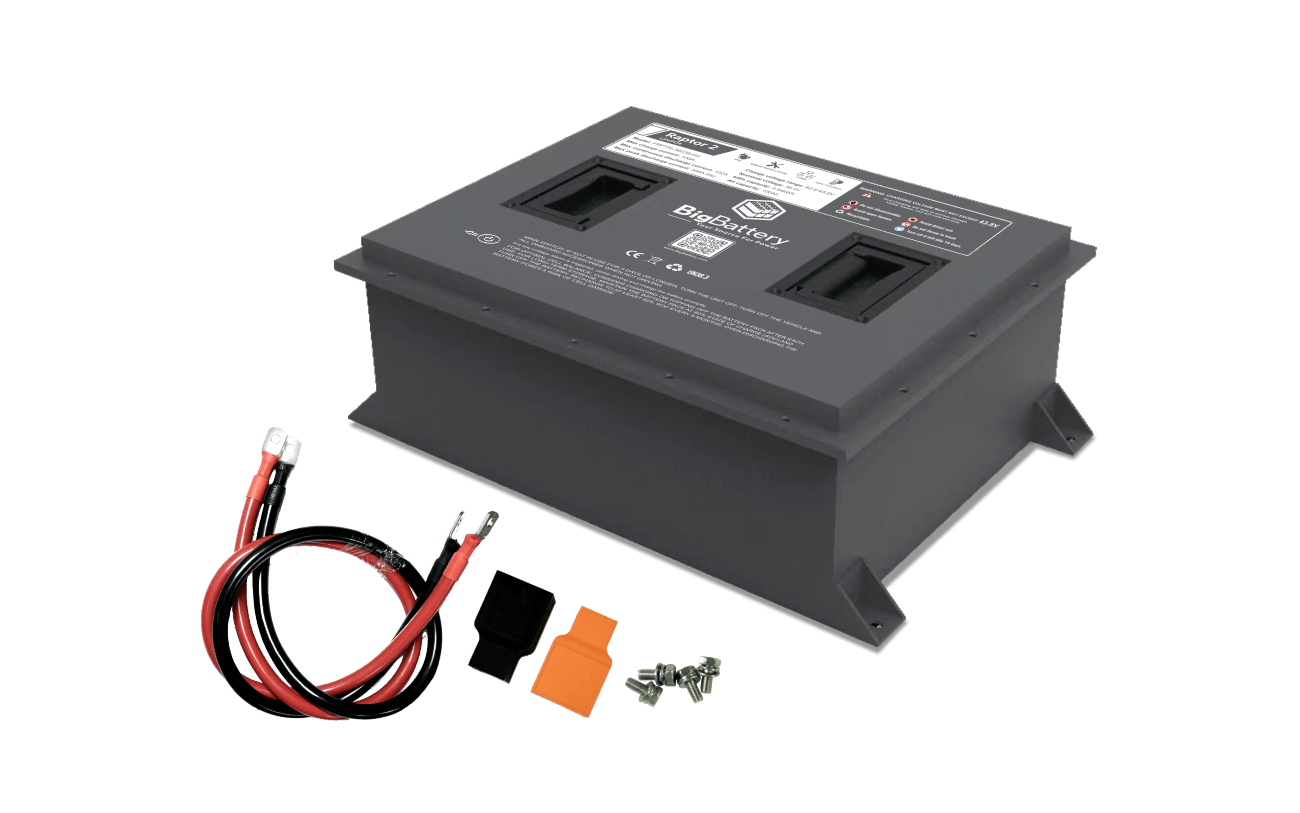 BigBattery 36V Lithium Golf Cart Battery RAPTOR 2 - 3.84kWh LiFePO4 Battery Pack