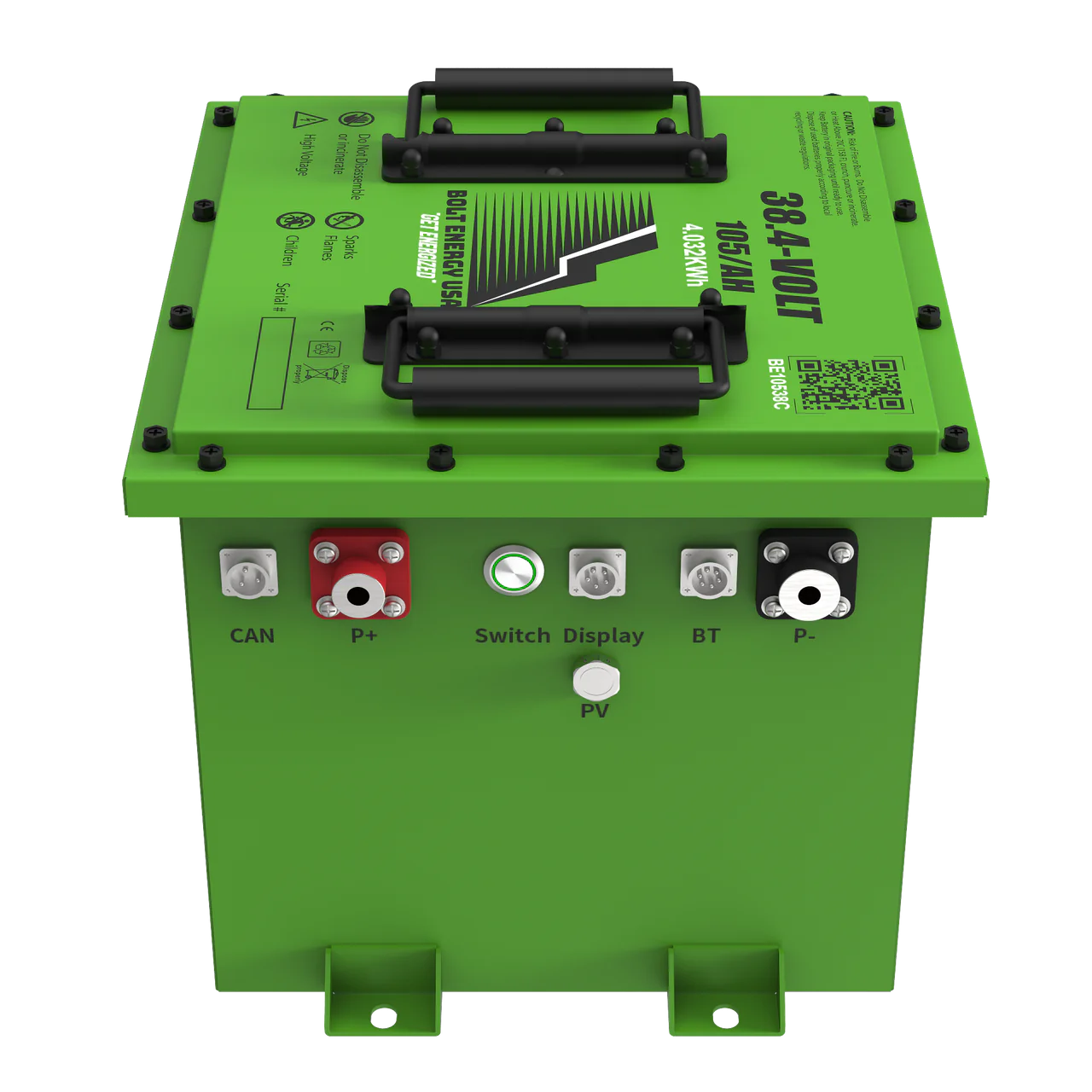 Bolt Energy 36V 105Ah Lithium Battery Complete Kit for Golf Carts Yamaha EZGO Club Car