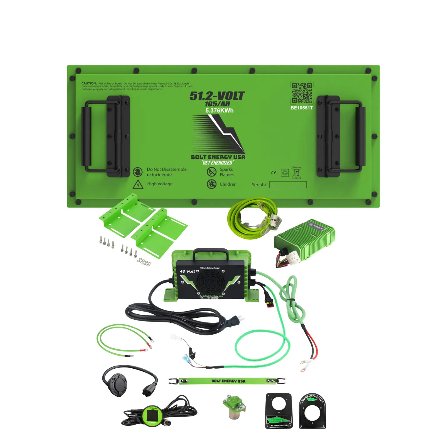 Bolt Energy 48V 105Ah "Thin" Kit for Yamaha