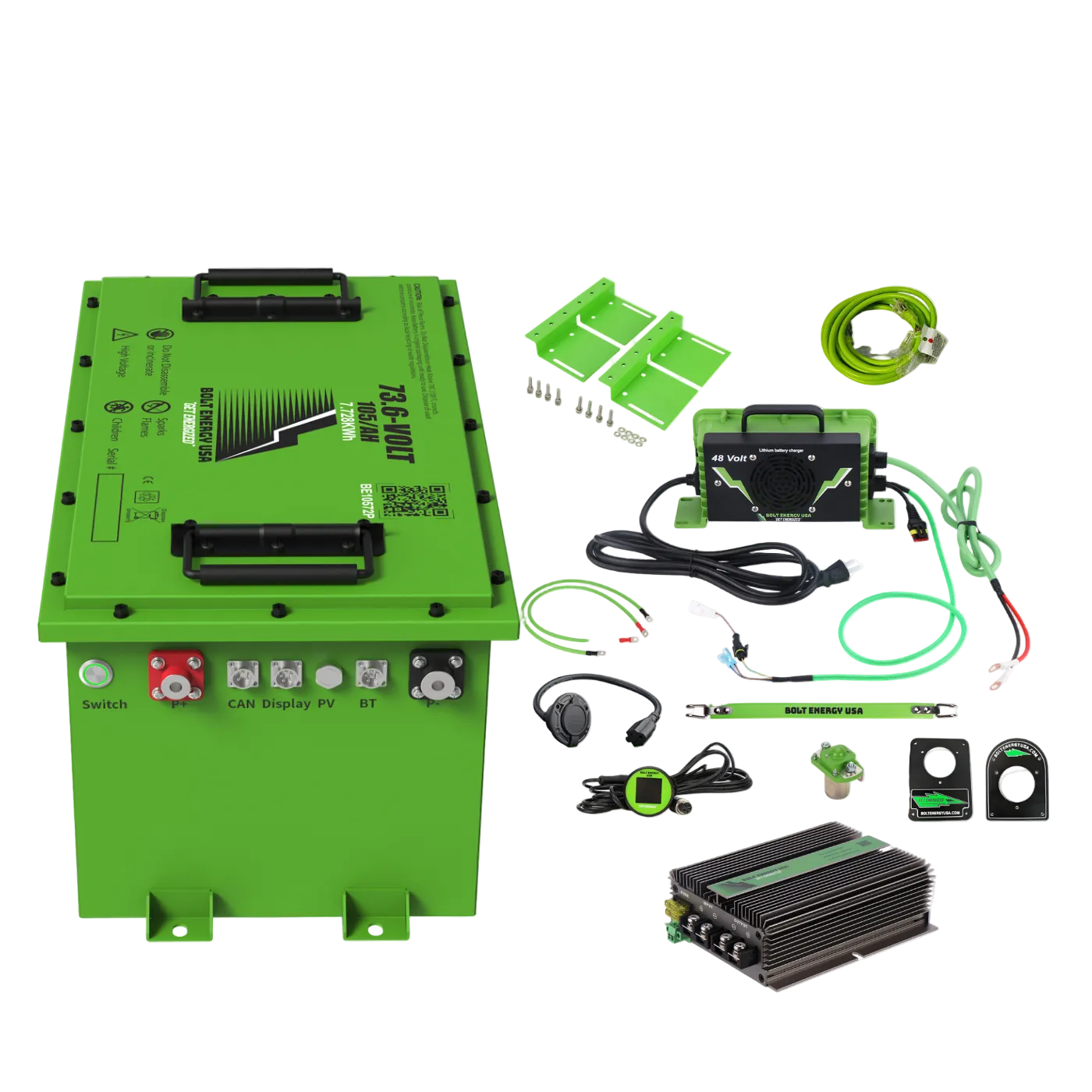 Bolt Energy 72V 105Ah Complete Kit for Lithium Golf Carts