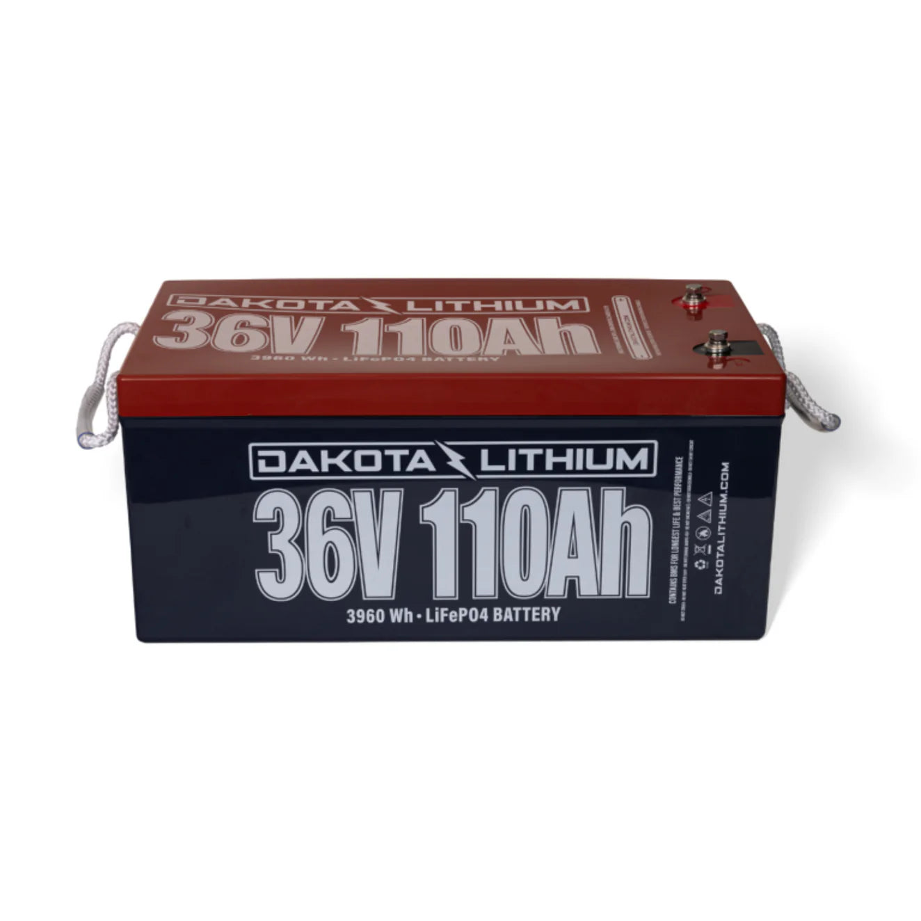 Dakota Lithium 36v 110ah Golf Cart Battery front view