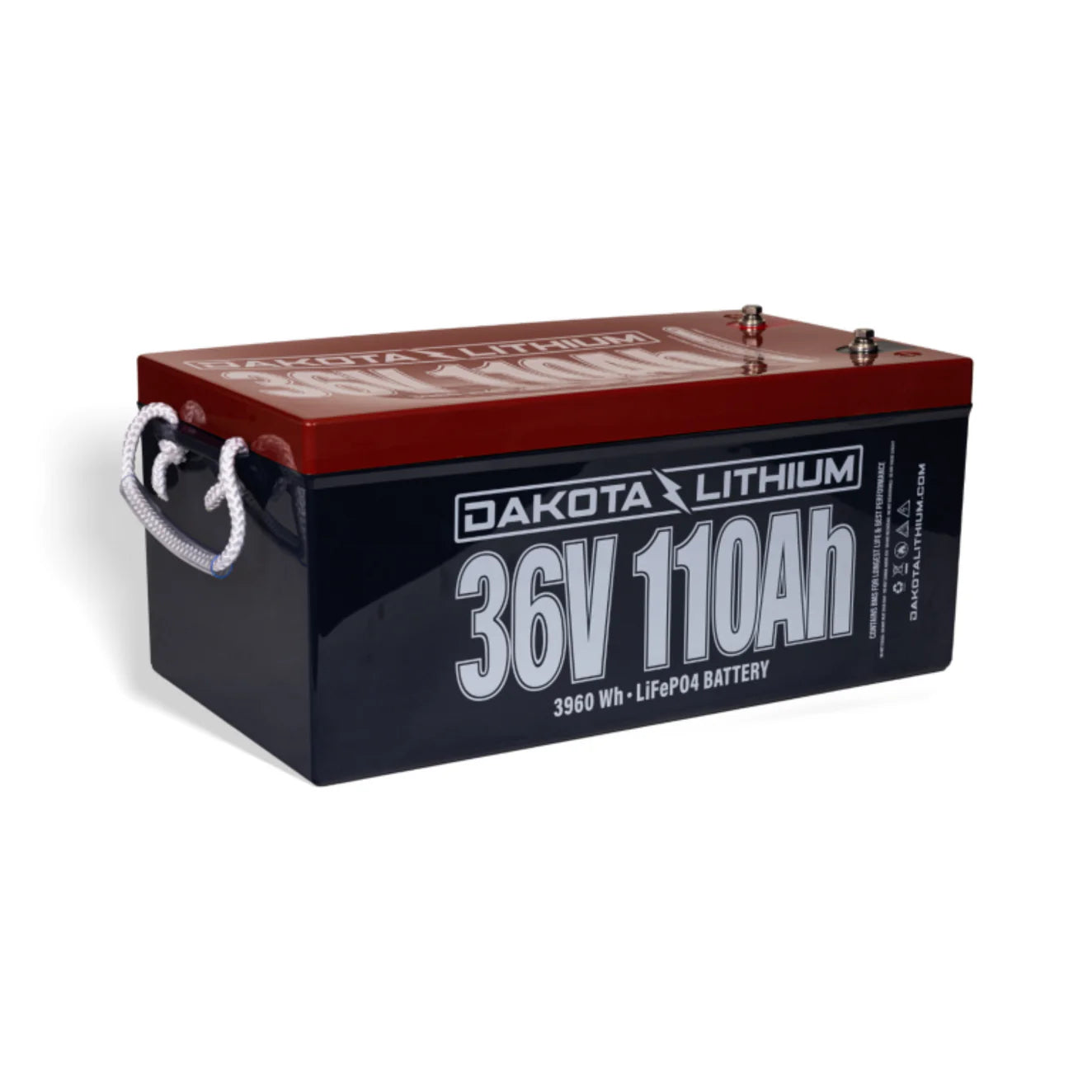 Dakota Lithium 36v 110ah Golf Cart Battery side view