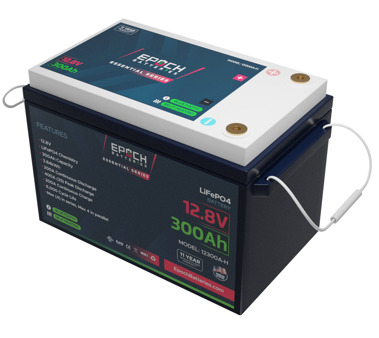 Epoch 12V300 ah RV lithium Battery