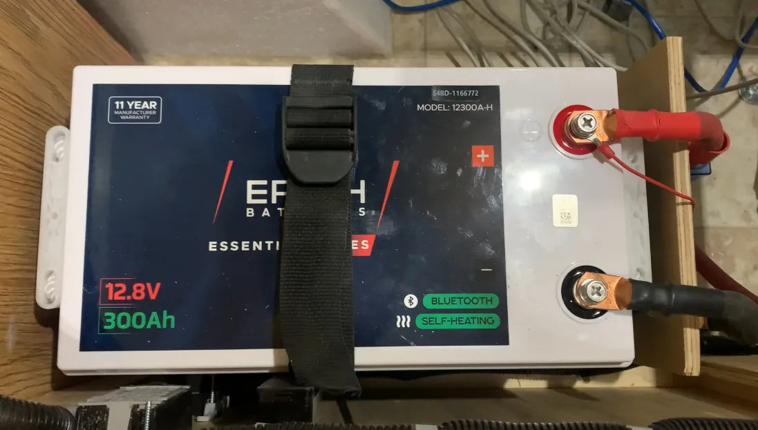 Epoch 12V300 ah lithium Battery Installed
