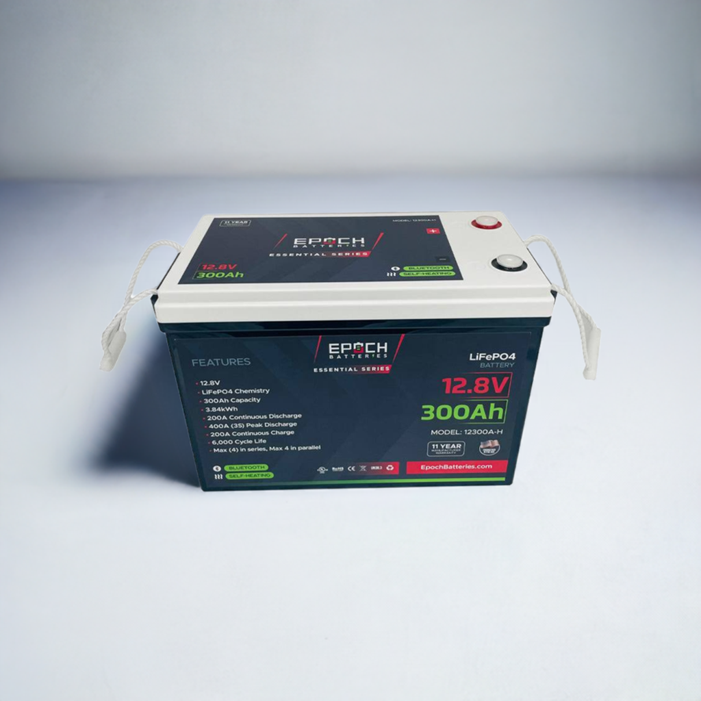 Epoch 12V300 ah lithium Battery Specs View