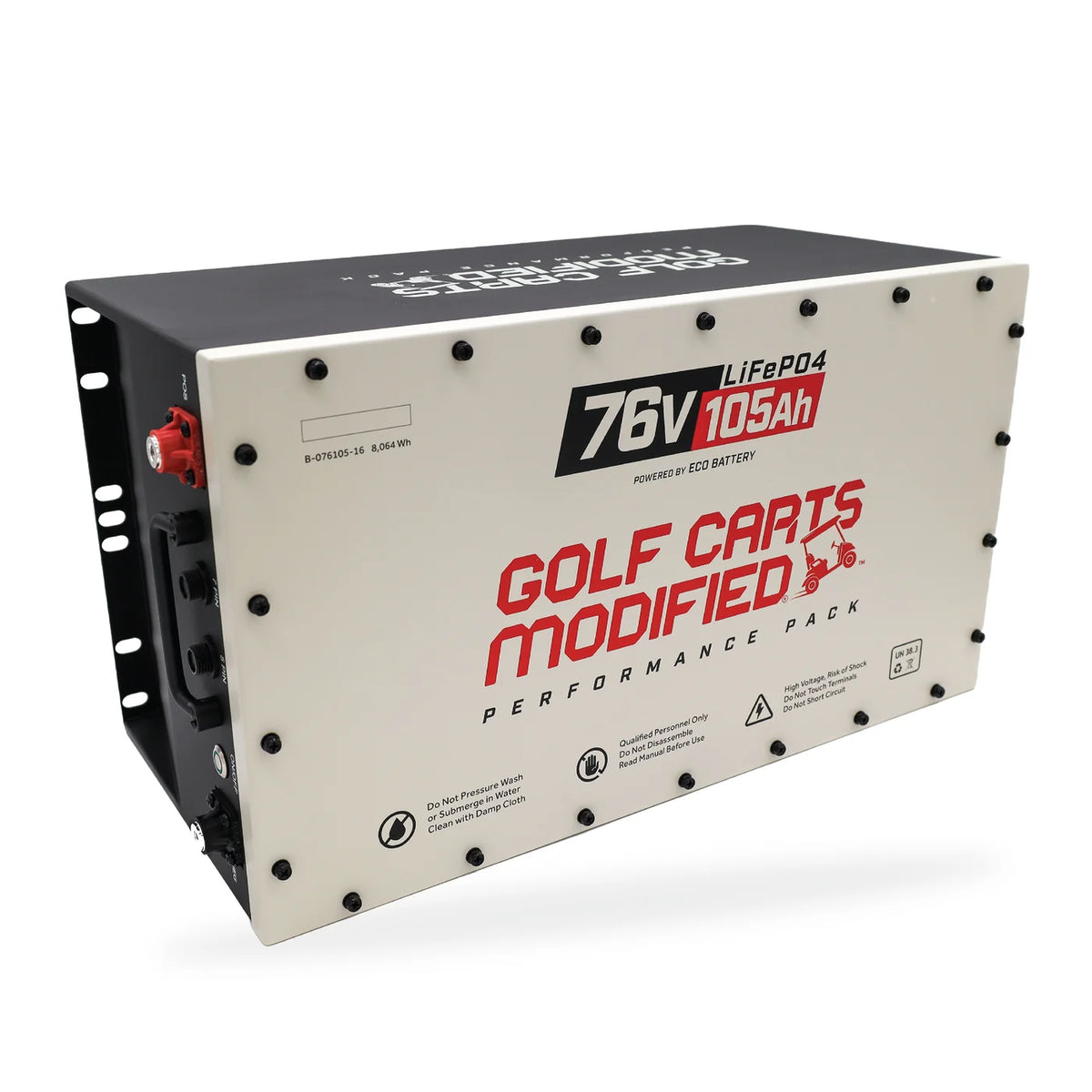 76V 106Ah | "Golf Cart Modified" by Eco Battery | Club Car Onward, Tempo and Precedent