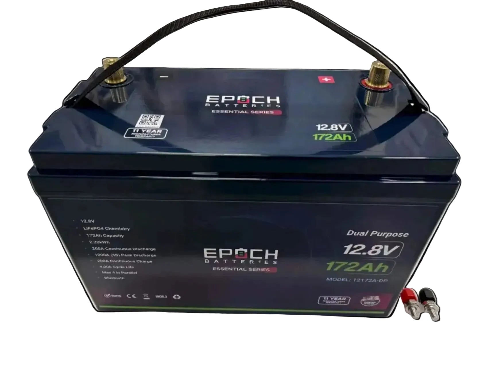 Epoch 12V 172Ah Dual Purpose LiFePO4 Battery | Group 31 | Cranking & Deep Cycle