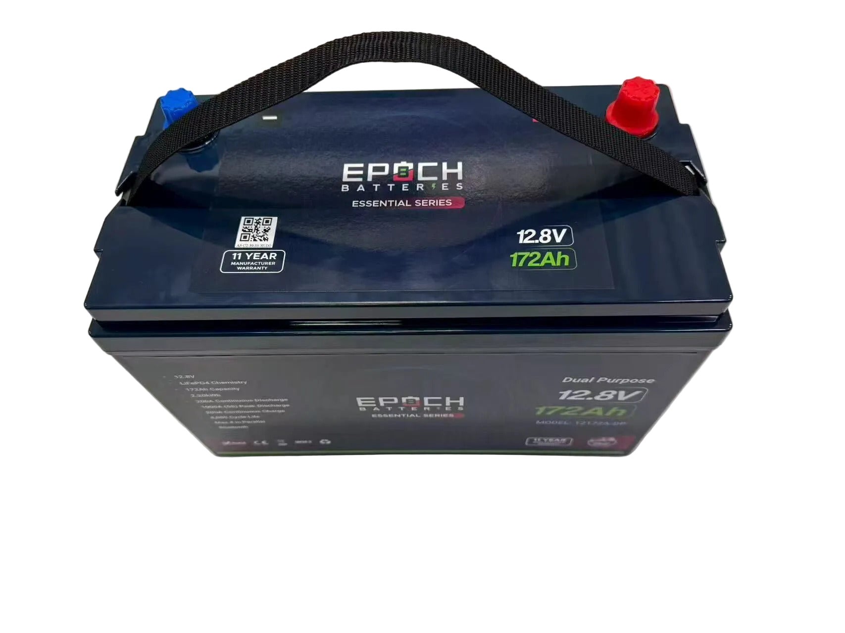 Epoch 12V 172Ah Dual Purpose LiFePO4 Battery | Group 31 | Cranking & Deep Cycle
