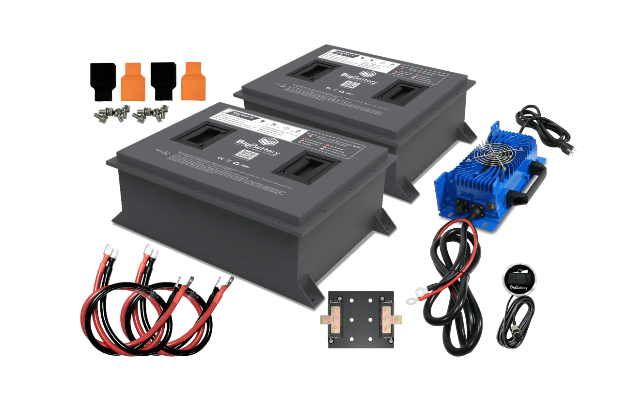 36V Lithium Golf Cart Battery RAPTOR 2 KIT | 3.84kWh LiFePO4 Accessories