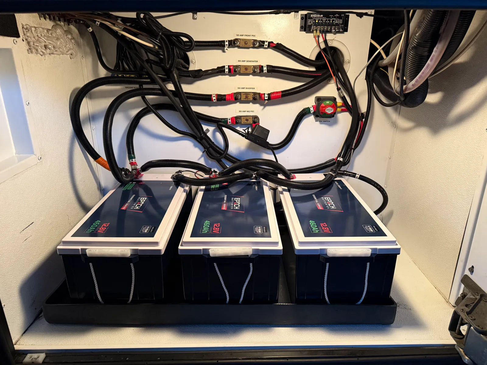Epoch 12V 460ah Lithium Battery Parallel installed