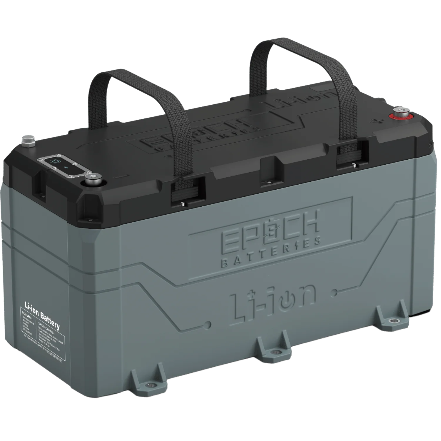 Epoch 36V 100Ah LiFePO4 Lithium Battery | Bluetooth, Heated, Waterproof for Golf Carts, Trolling Motors, Marine & RV