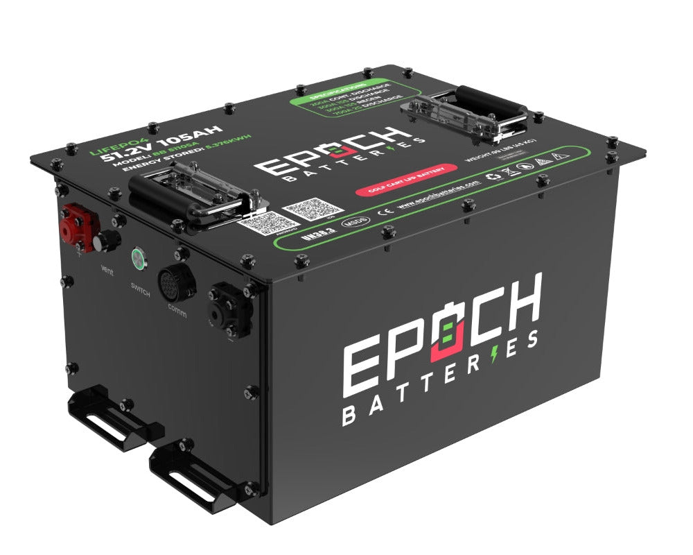 Epoch 48V 105Ah LiFePO4 Golf Cart Battery Conversion Kit | EZGO Club Car and Yamaha Compatible