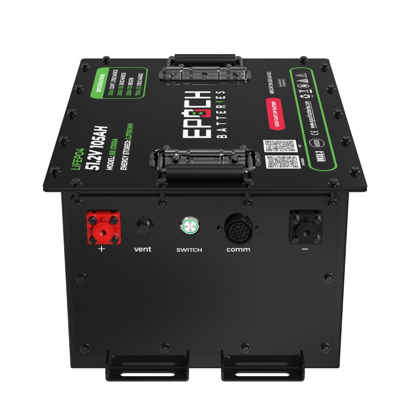Epoch 48V 105Ah LiFePO4 Golf Cart Battery Conversion Kit | EZGO Club Car and Yamaha Compatible