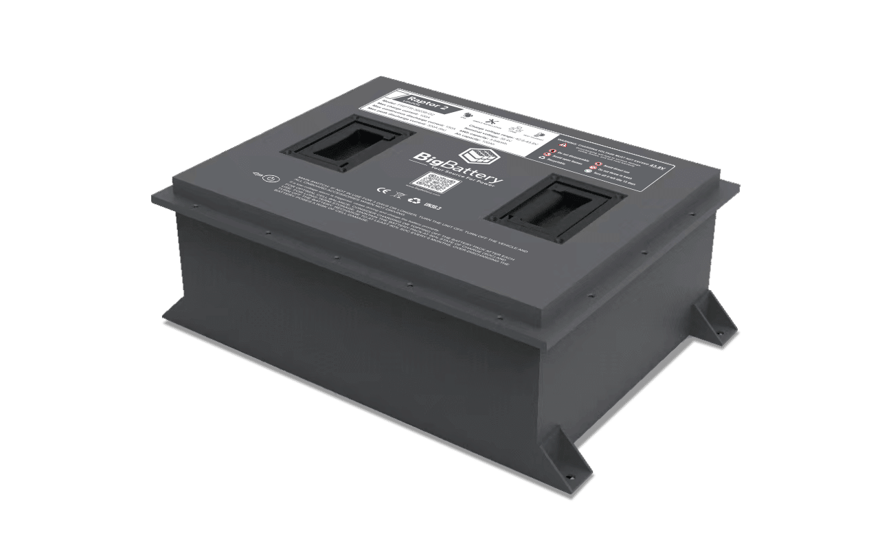 BigBattery 36V Lithium Battery RAPTOR 2 Top Right view