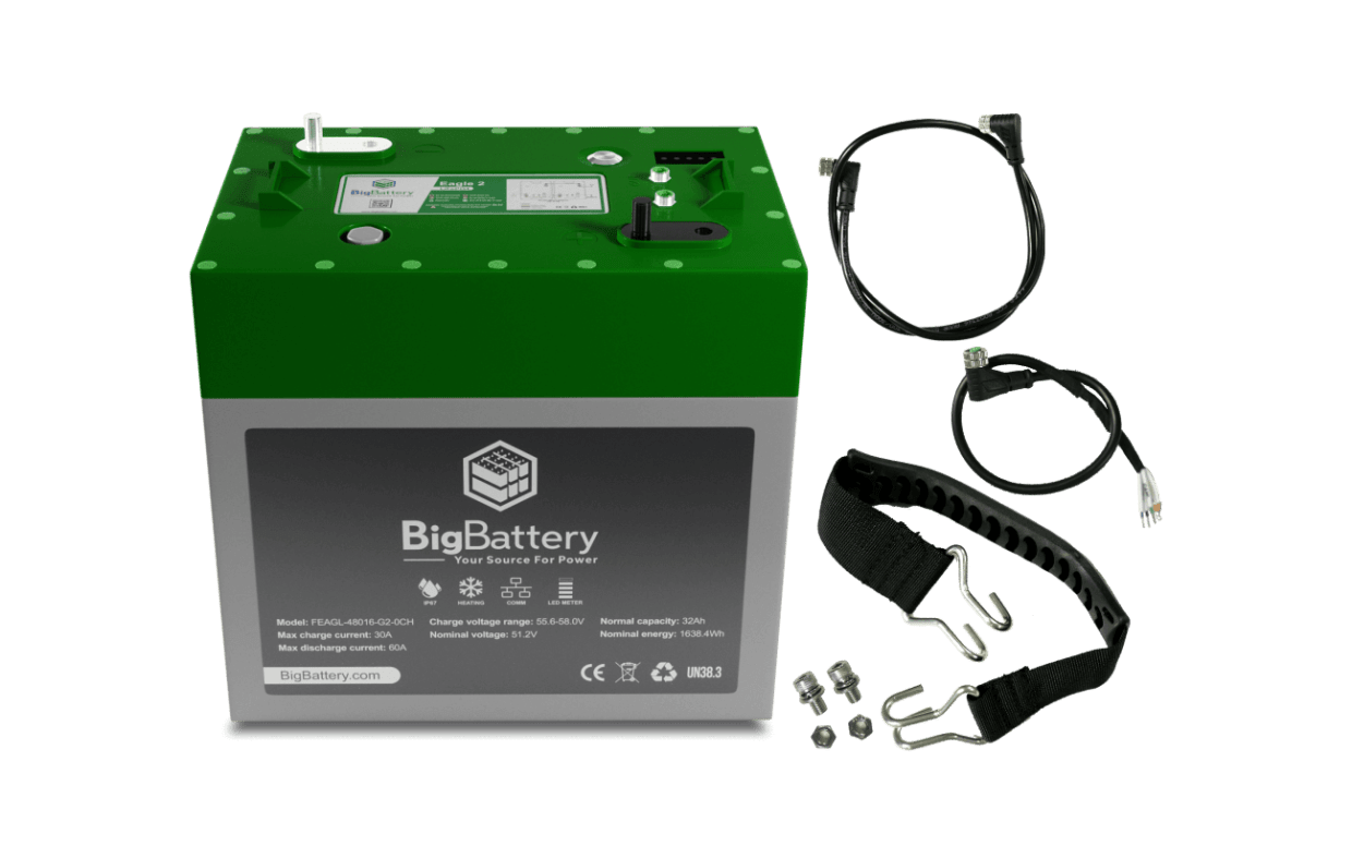 BigBattery 48V Lithium Battery for Golf Cart and Accessories