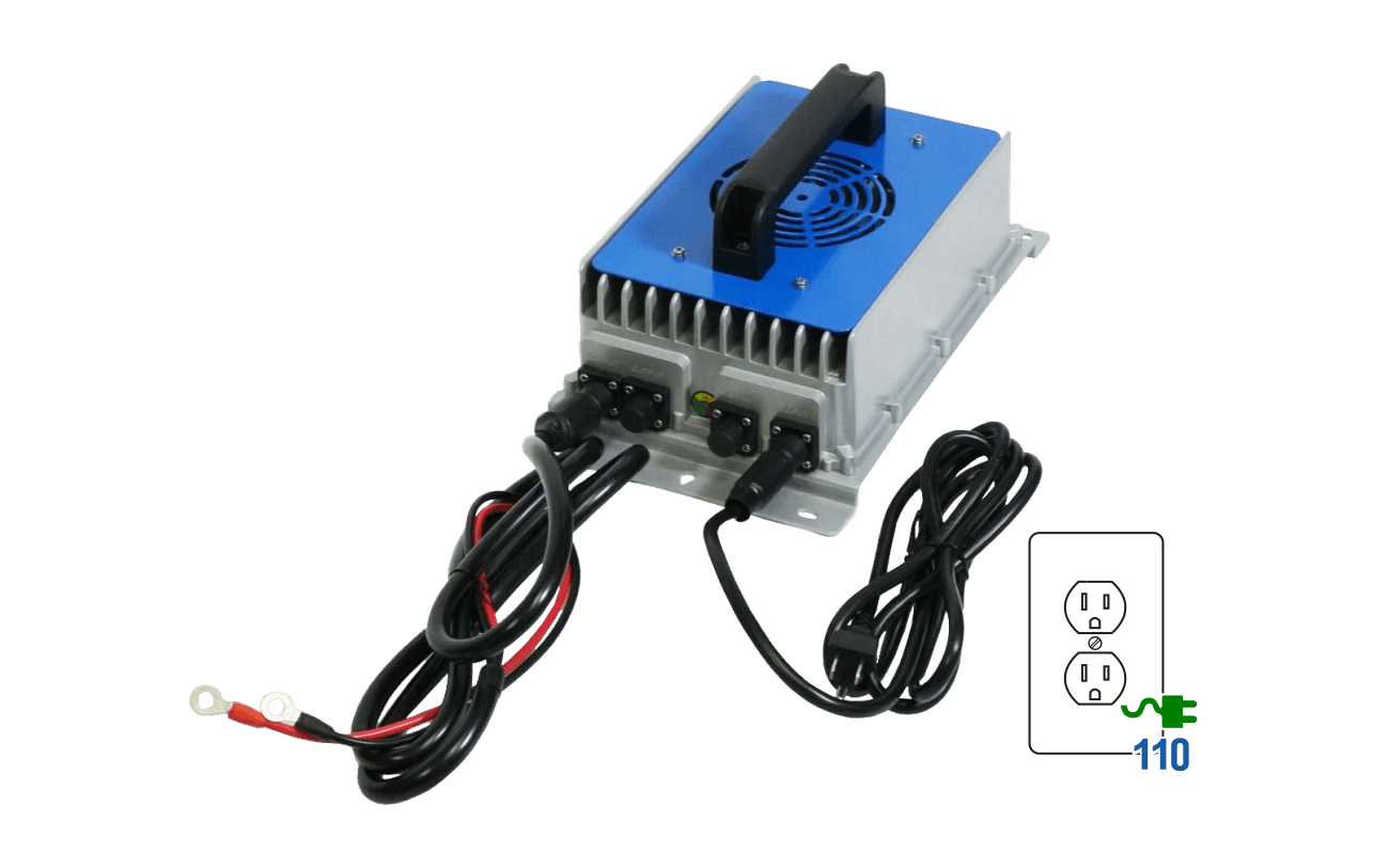 BigBattery Charger for 72V Lithium Battery Color Blue