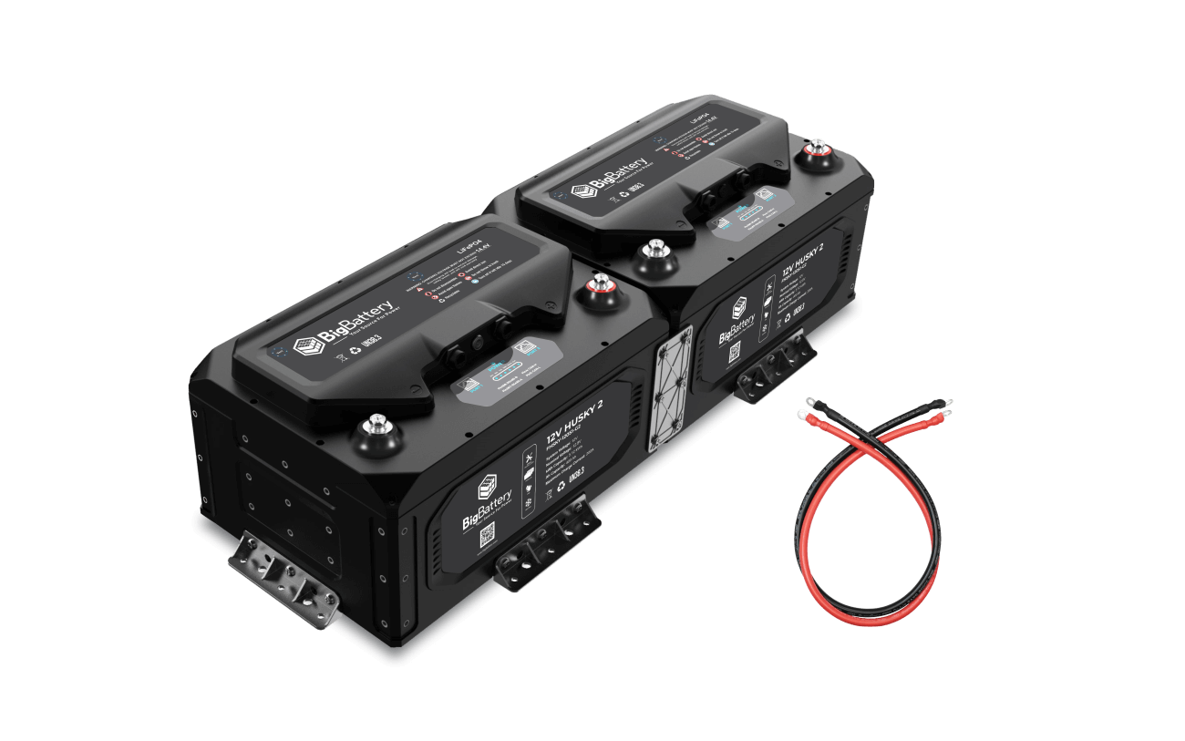BigBattery Dual HUSKY 2 INV kit: 12V 10.24kWh 800Ah LiFePO4 