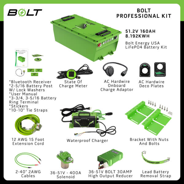 Bolt Energy 51V 160AH Professional Kit