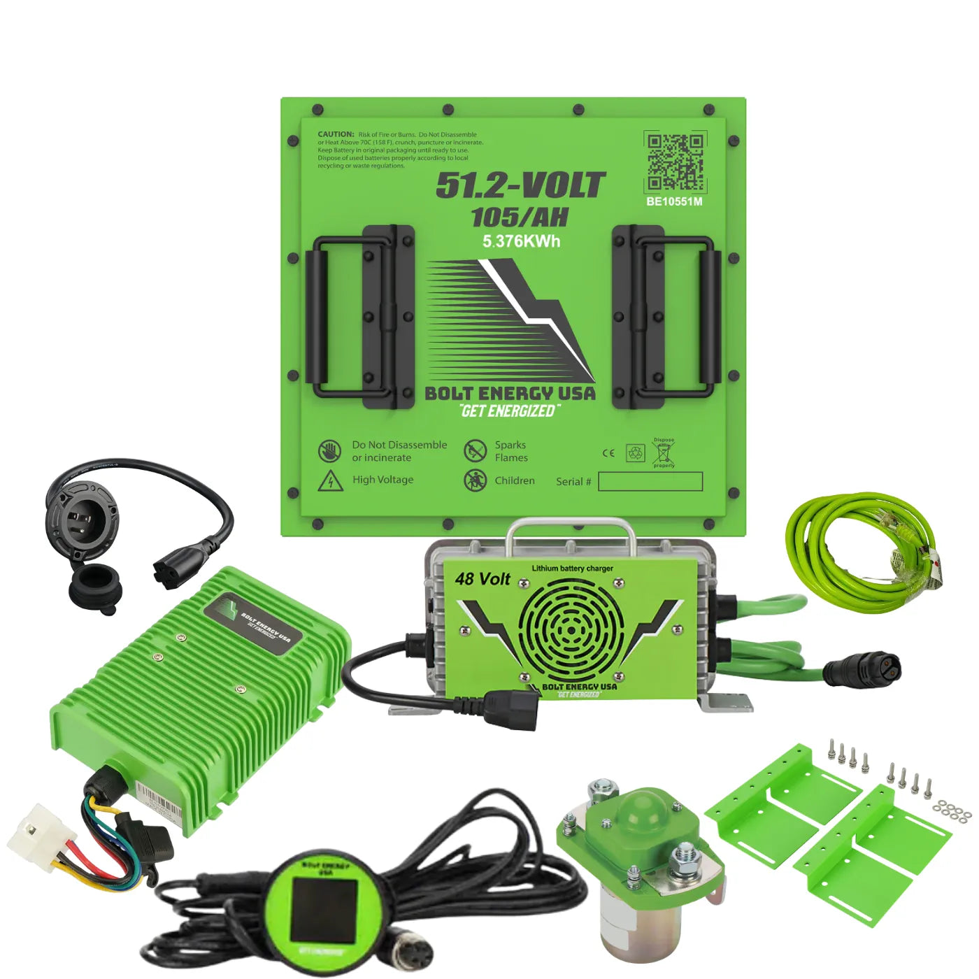 Bolt Energy 48V 105Ah Battery Kit for Polaris Ranger