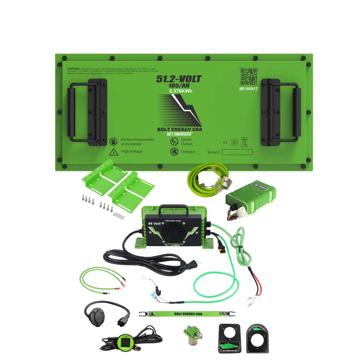 Bolt Energy 48V 105Ah "Thin" Kit for Yamaha