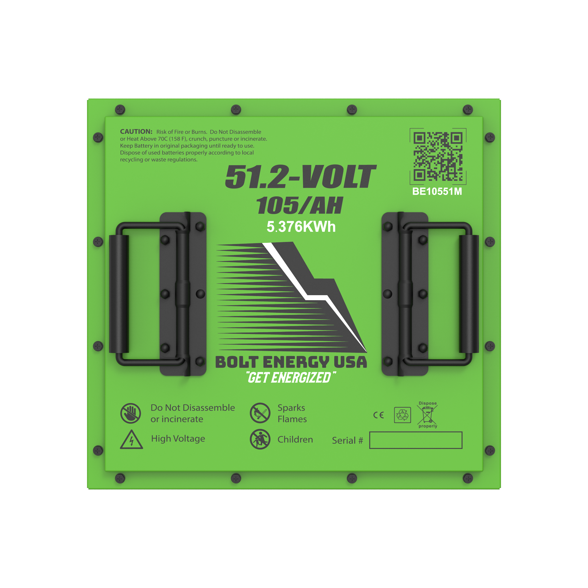 Bolt Energy 48V Lithium Golf Cart Batteries: Premium 105Ah Battery 