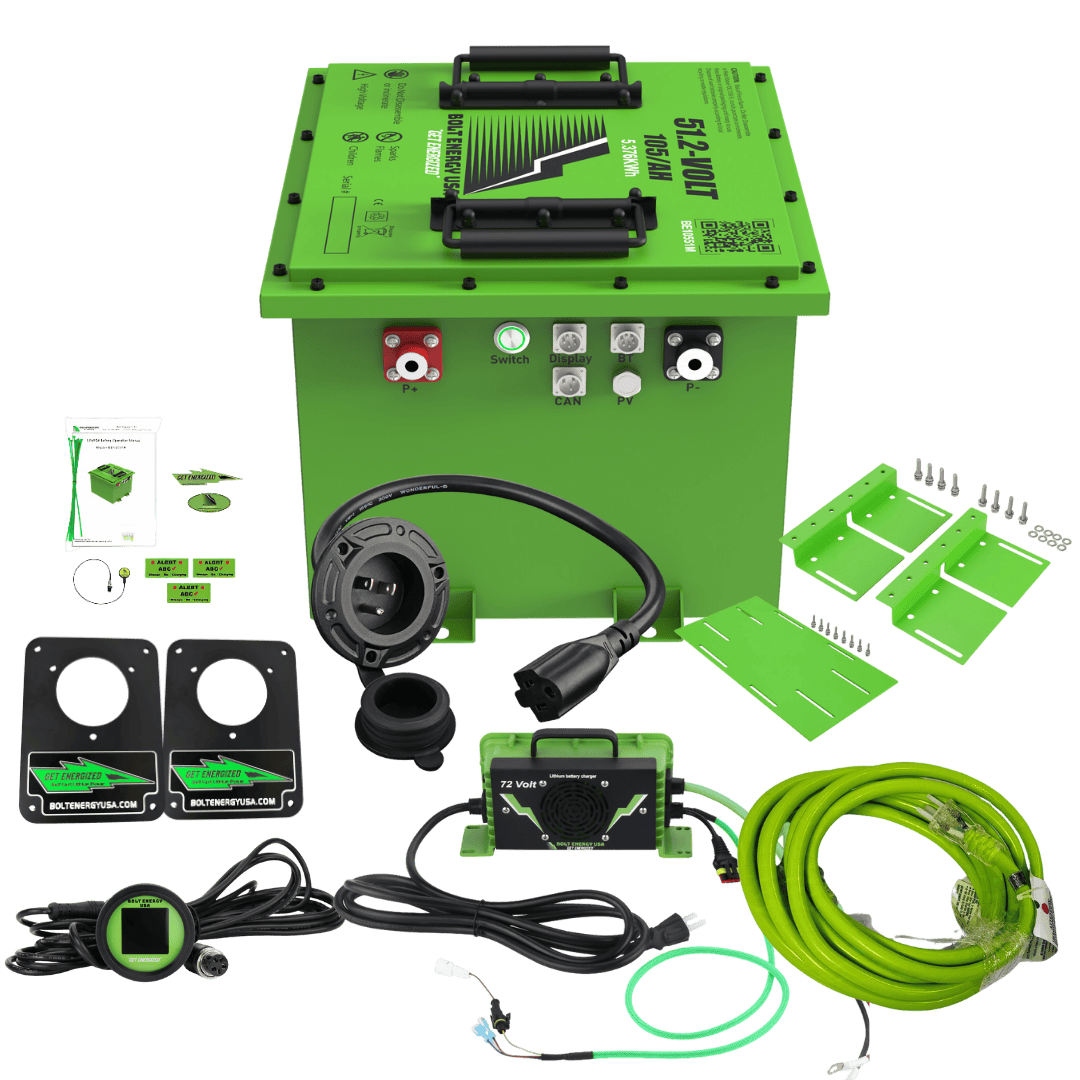 Bolt Energy 48V Lithium Golf Cart Batteries: Premium 105Ah Battery Kit