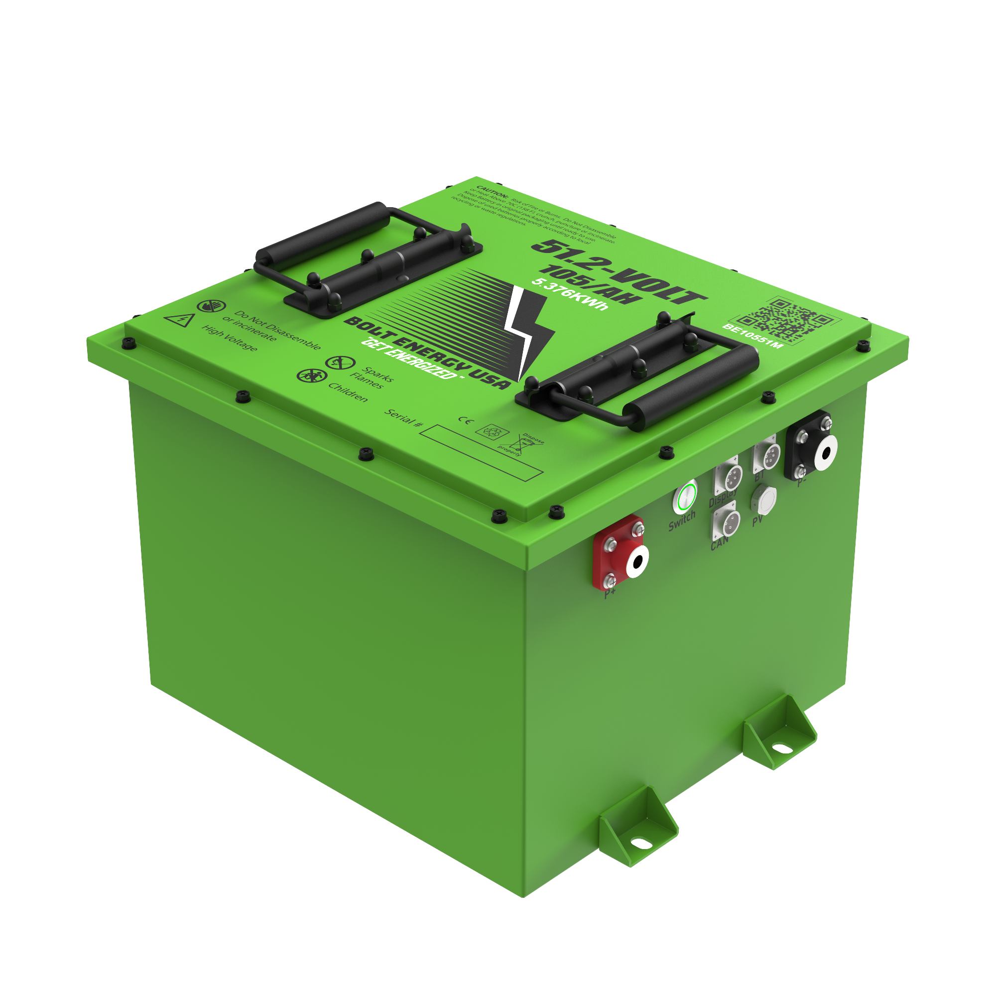 Bolt Energy 48V Lithium Golf Cart Battery (105AH) Mini