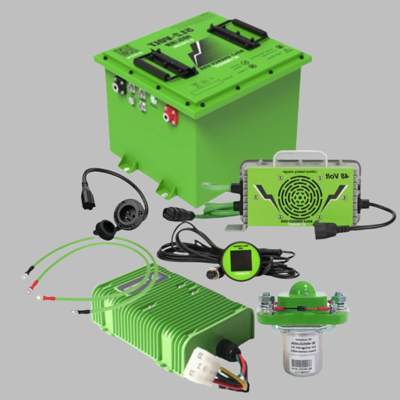 Bolt Energy 48V Lithium Golf Cart Battery Kit (105AH) 