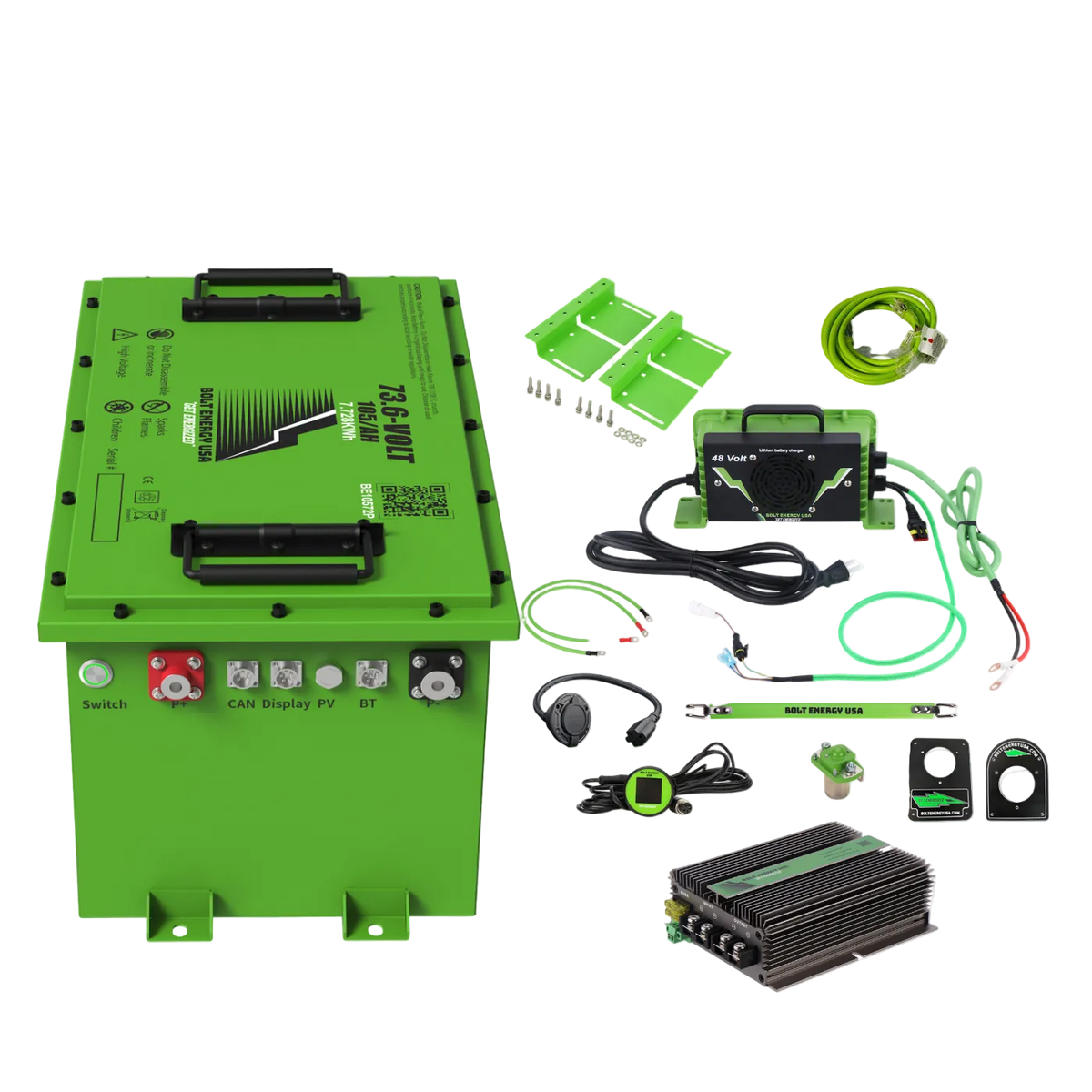 Bolt Energy 72V 105Ah Complete Kit for Lithium Golf Carts