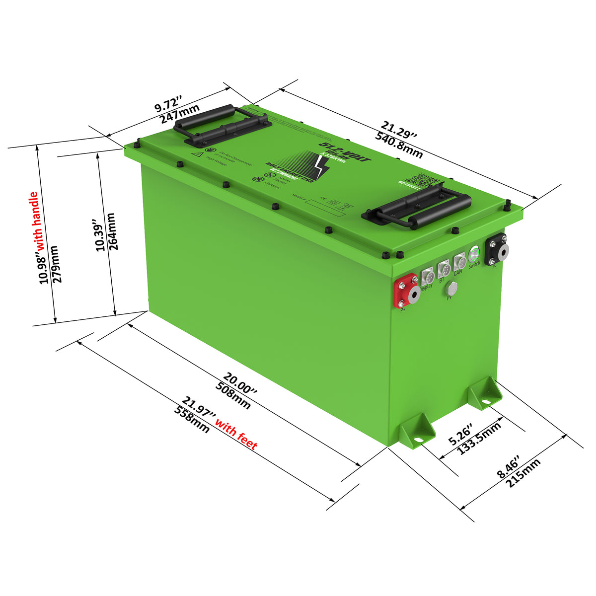 Bolt Energy 51V 105Ah Heated Lithium Kit | EZGO TXT & RXV Factory Lithium Replacement |48V