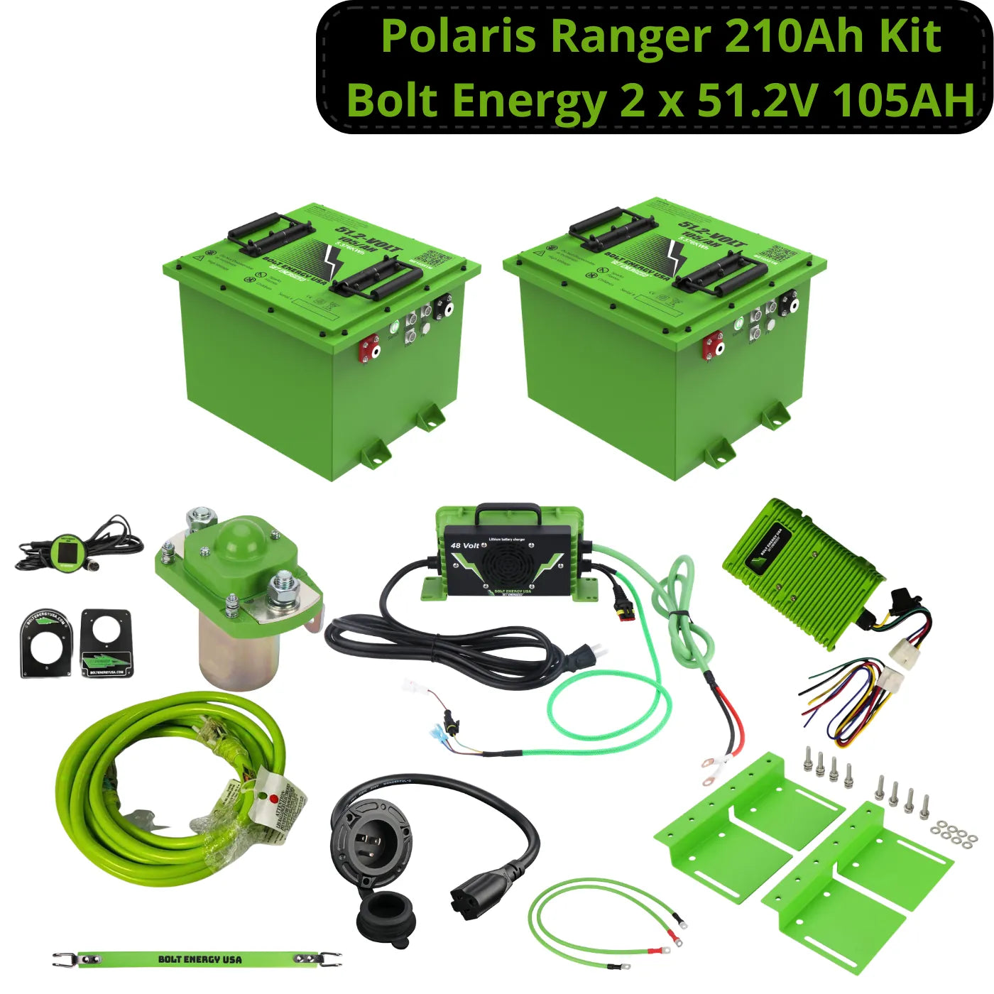 Bolt Energy Lithium Battery Kit for Polaris Ranger EV 210Ah
