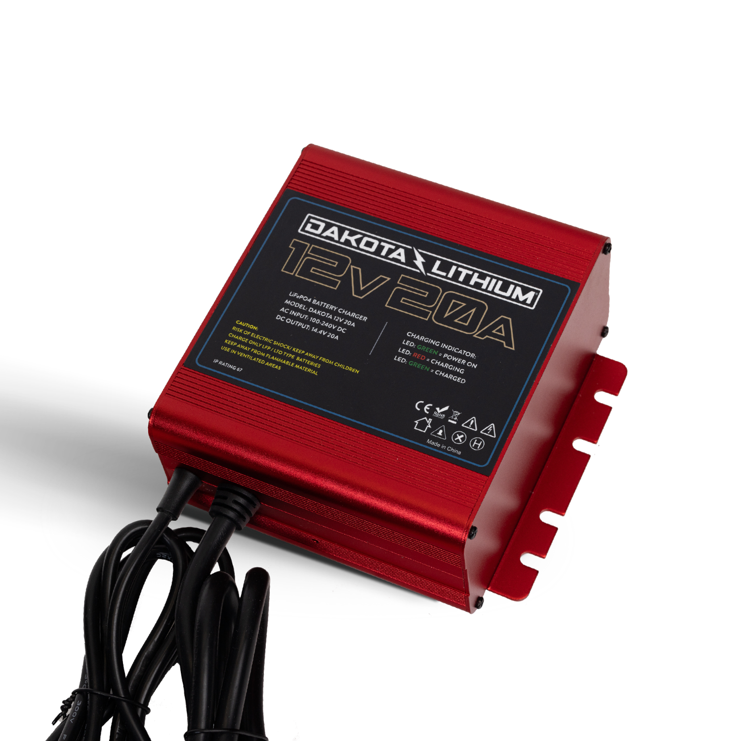 Dakota-Lithium-Battery-12V-20A-charge Side View