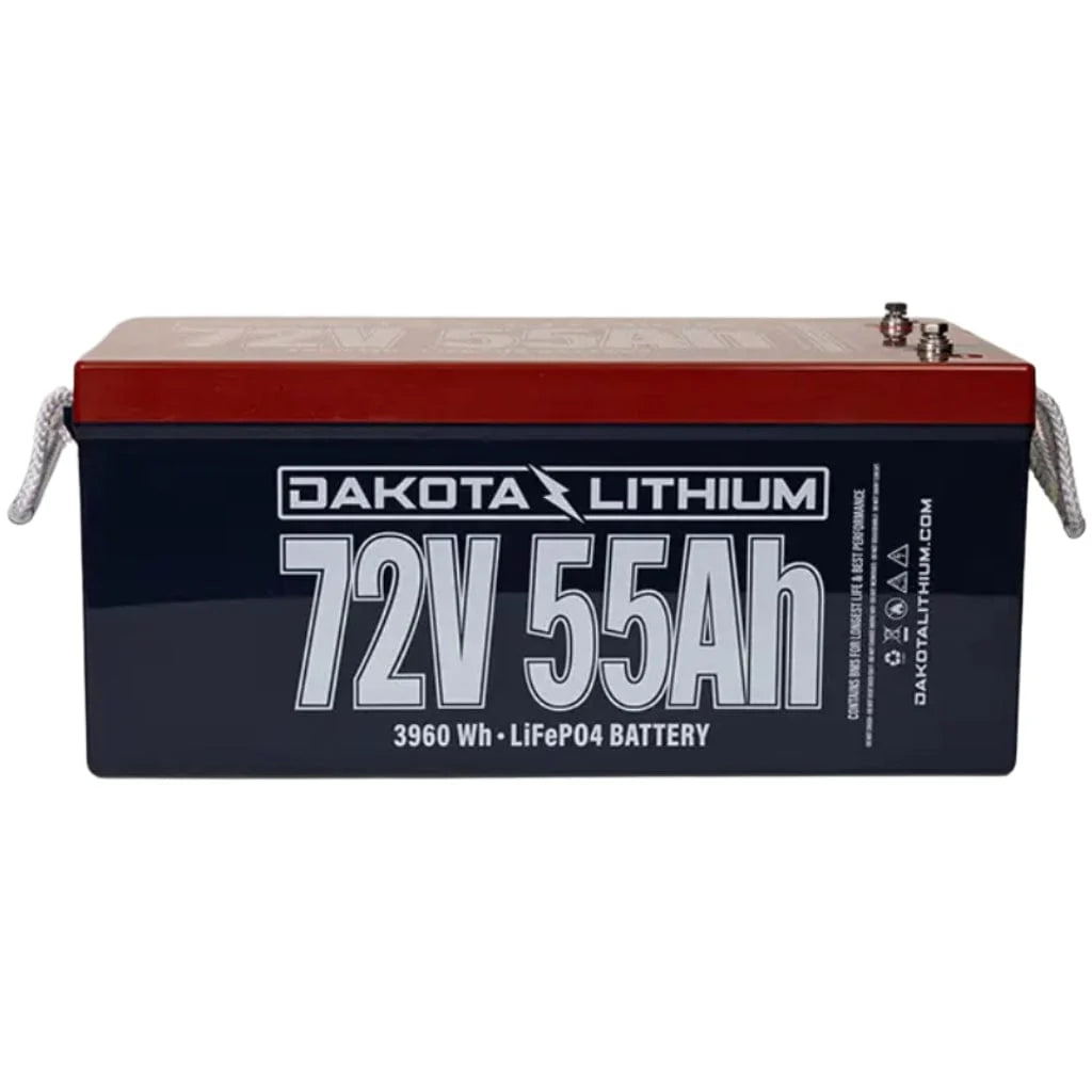 Dakota Lithium 72V 55Ah Golf Cart Battery Front View