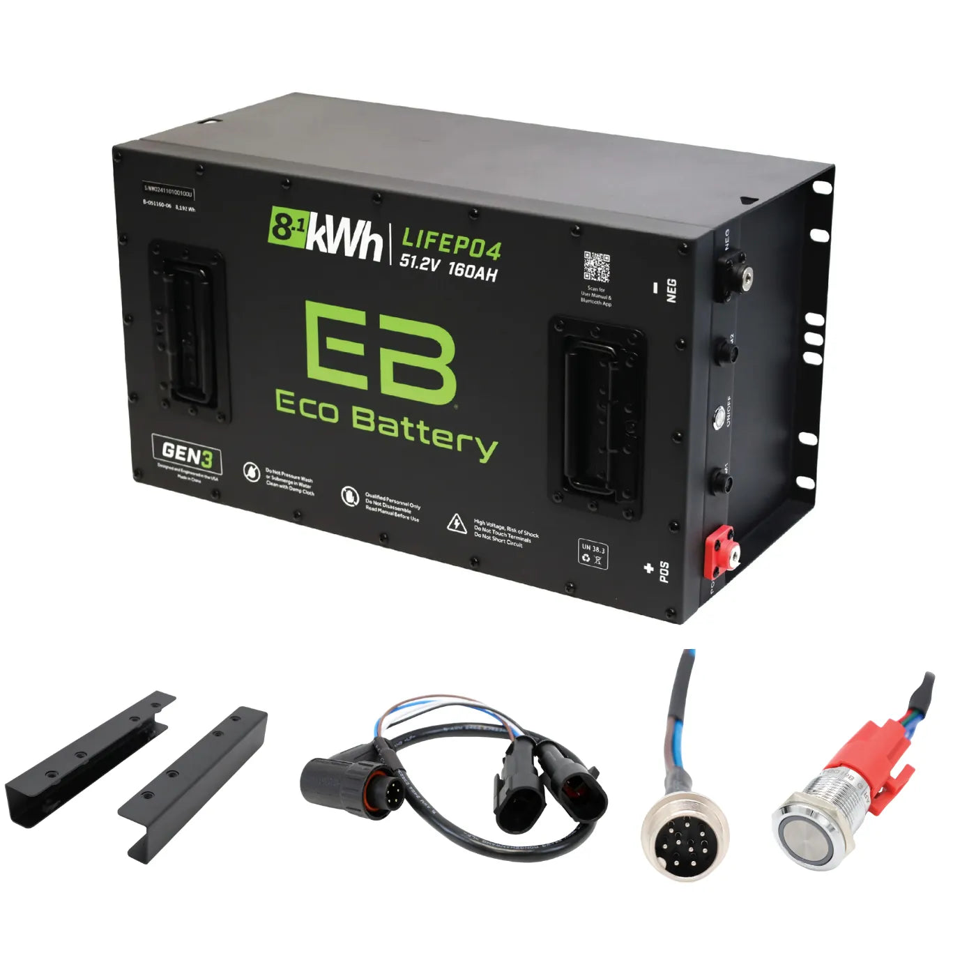 Eco Battery 48V Lithium Battery Bundles for Evolution Golf Carts | 51V