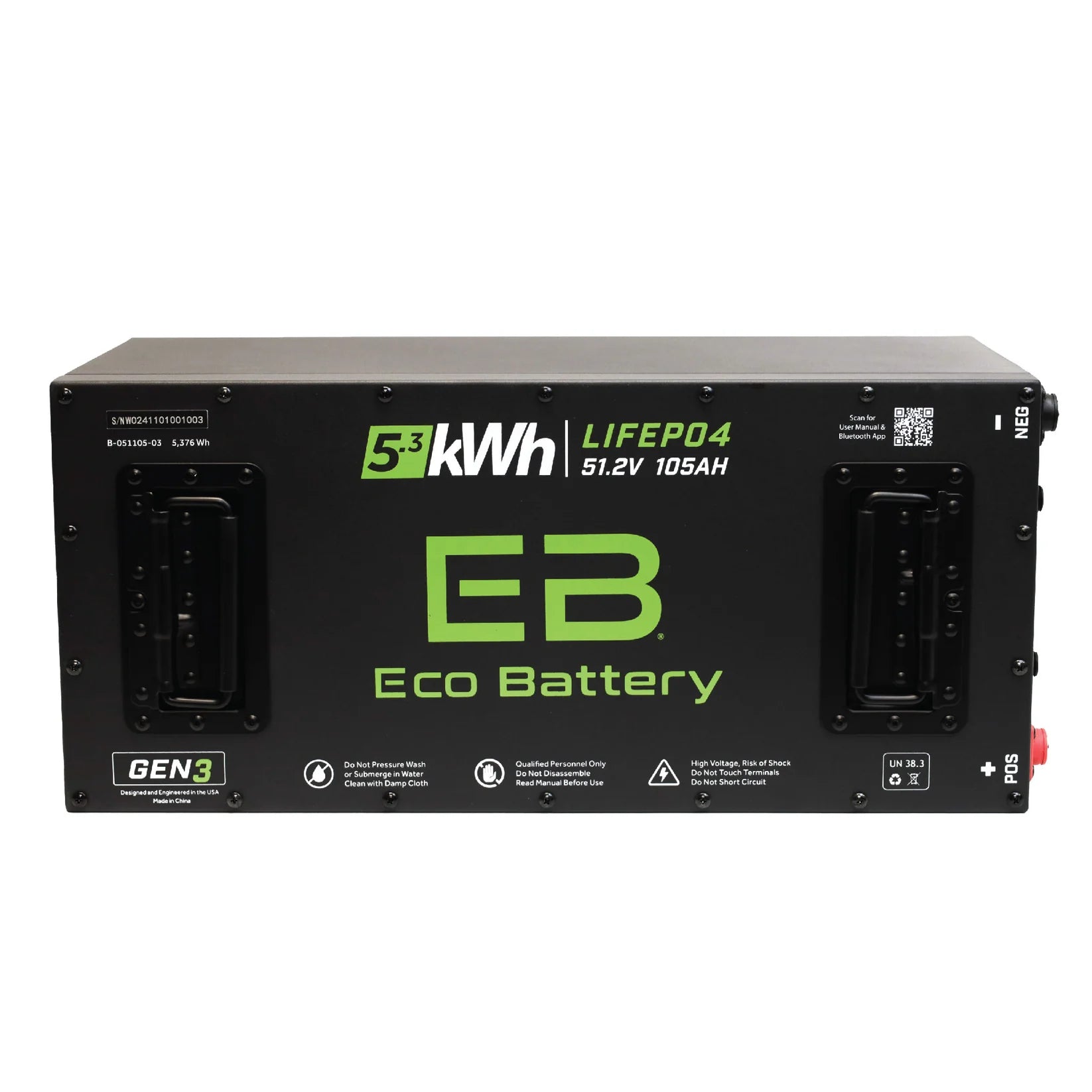 Eco Battery 48V 105Ah Skinny Battery