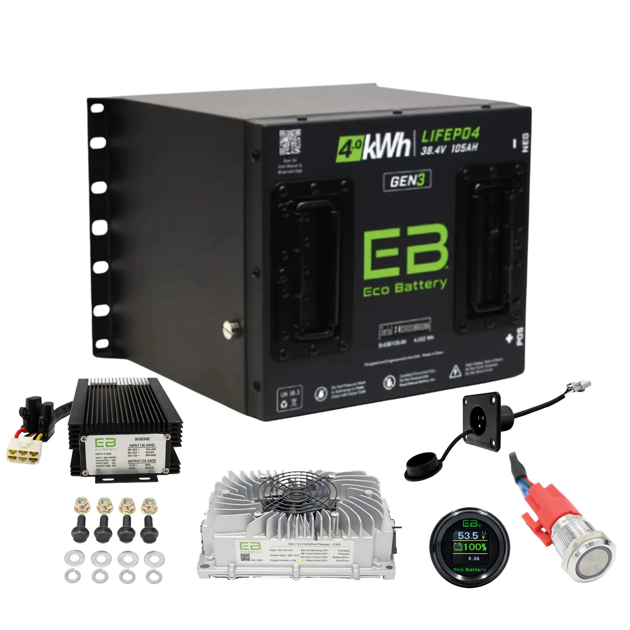 Eco Battery 36V 105 for TXT Golf Carts Conversion kit