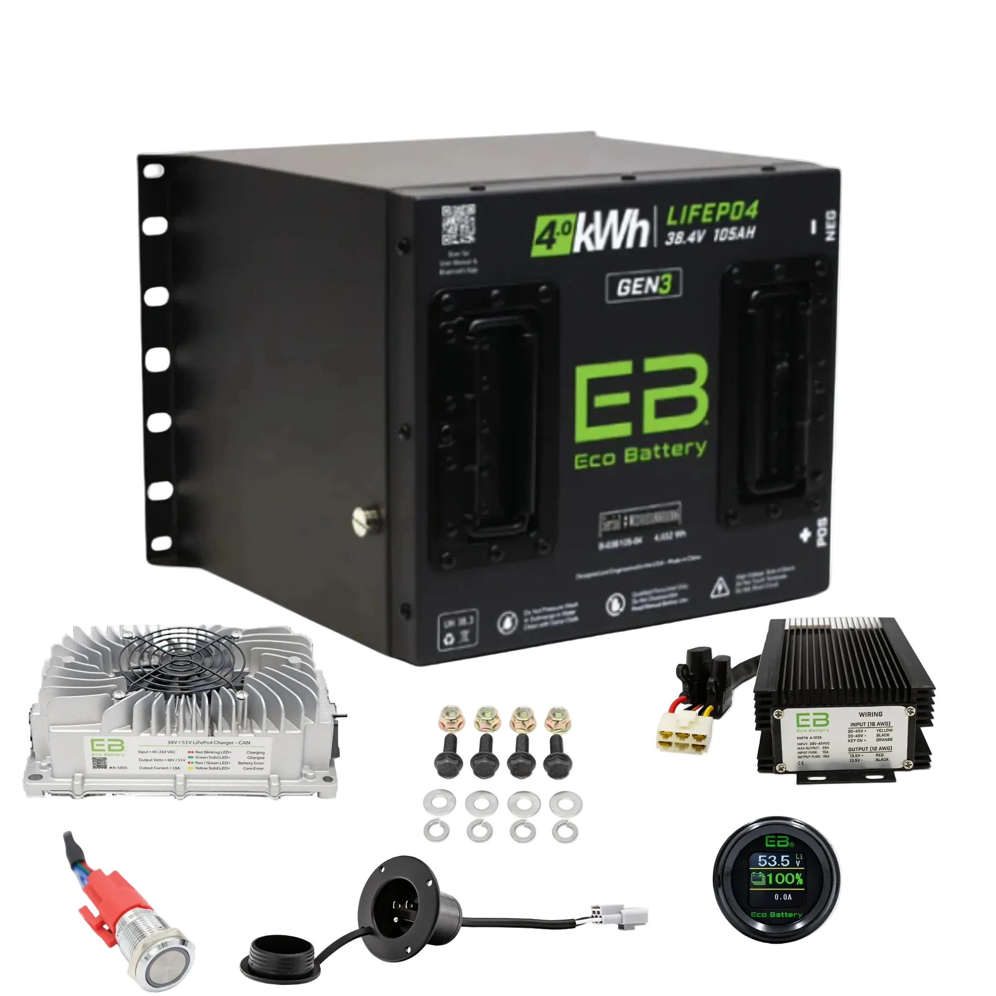 Eco Battery 36V Battery Kit for Club Car DS