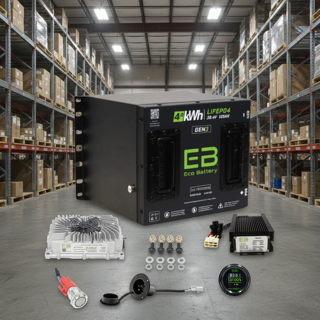 Eco Battery 36V Battery Kit for Club Car DS Complete Bundle
