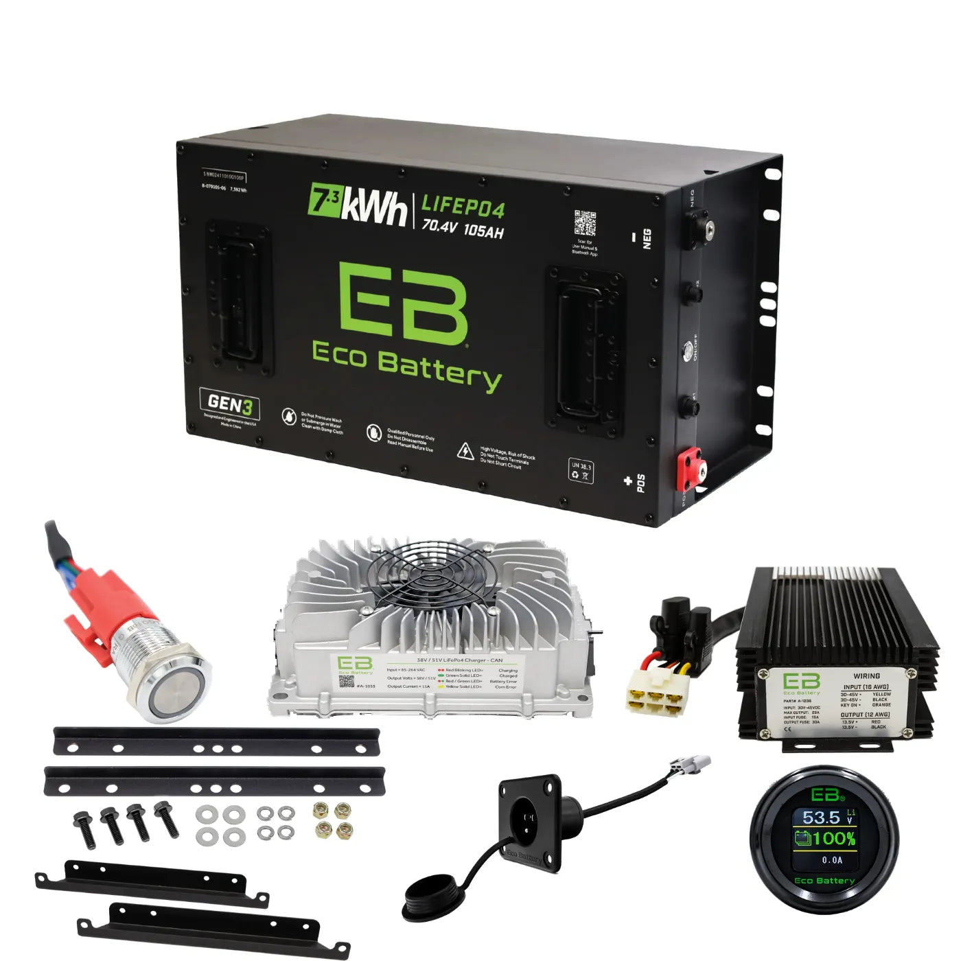 Eco Battery 72V Bundle for Club Car