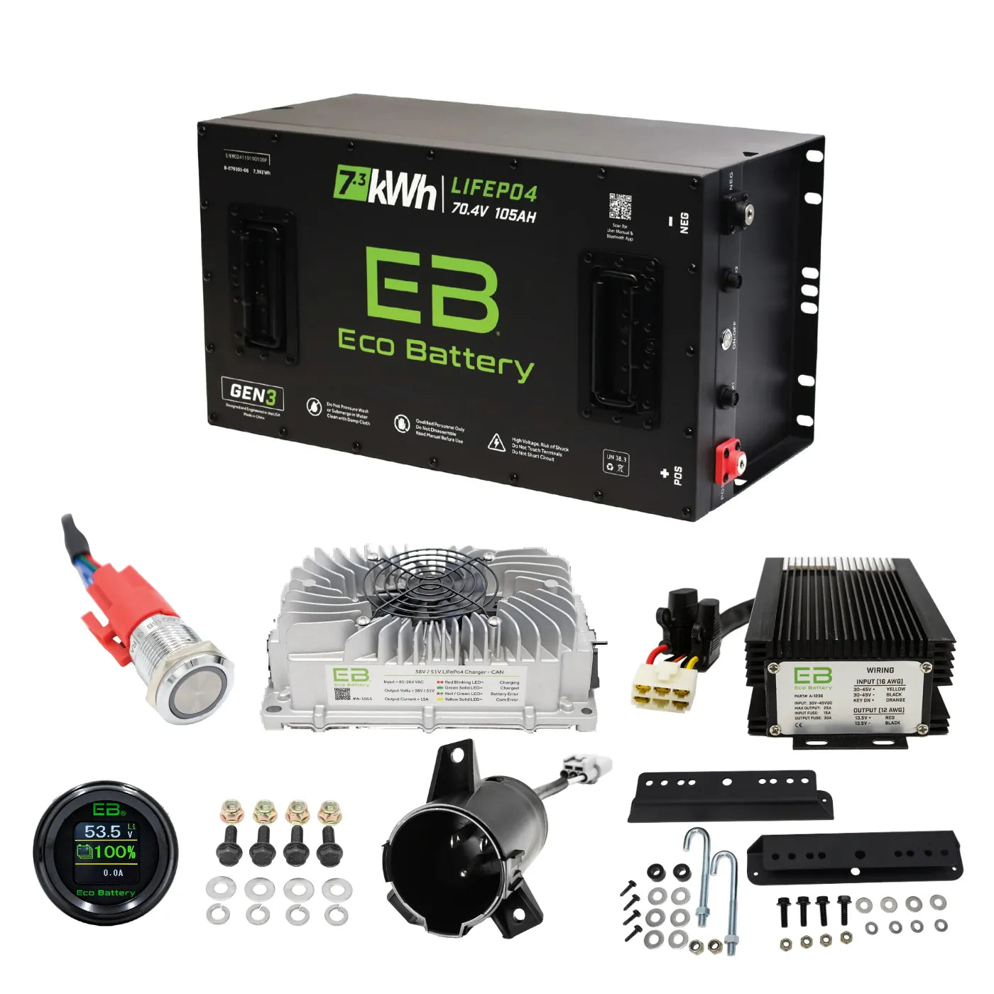 Eco Battery 72V fror Club Car Bundle