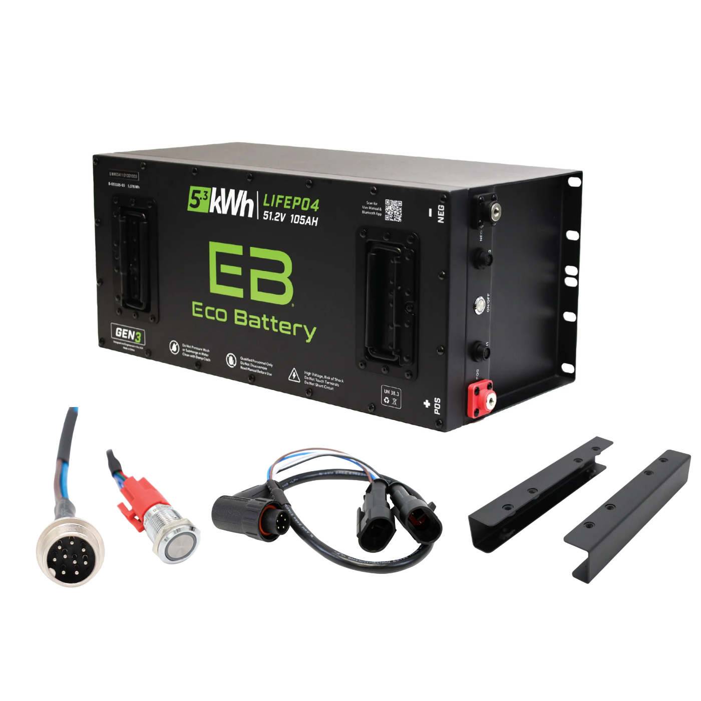 Eco Battery 48V Lithium Battery Bundles for Evolution Golf Carts | 51V