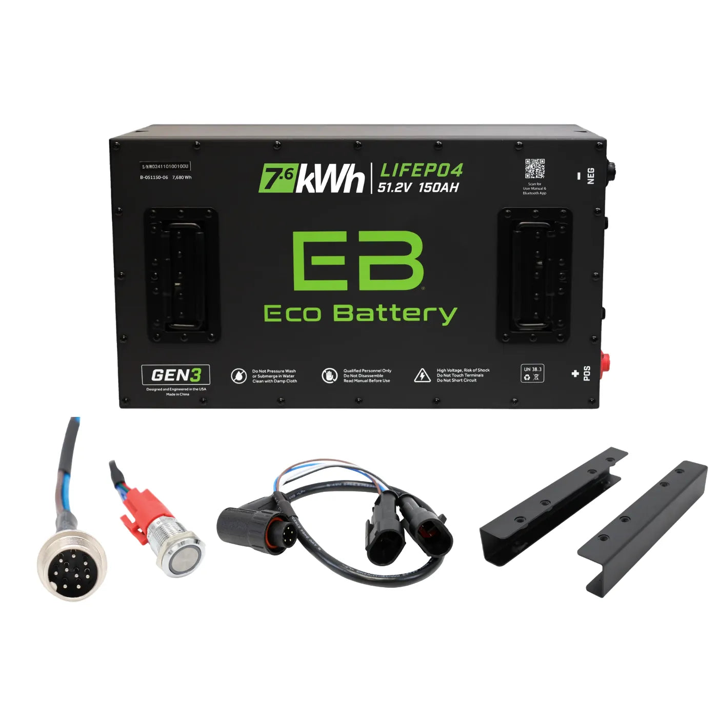 Eco Battery 48V Lithium Battery Bundles for Evolution Golf Carts | 51V