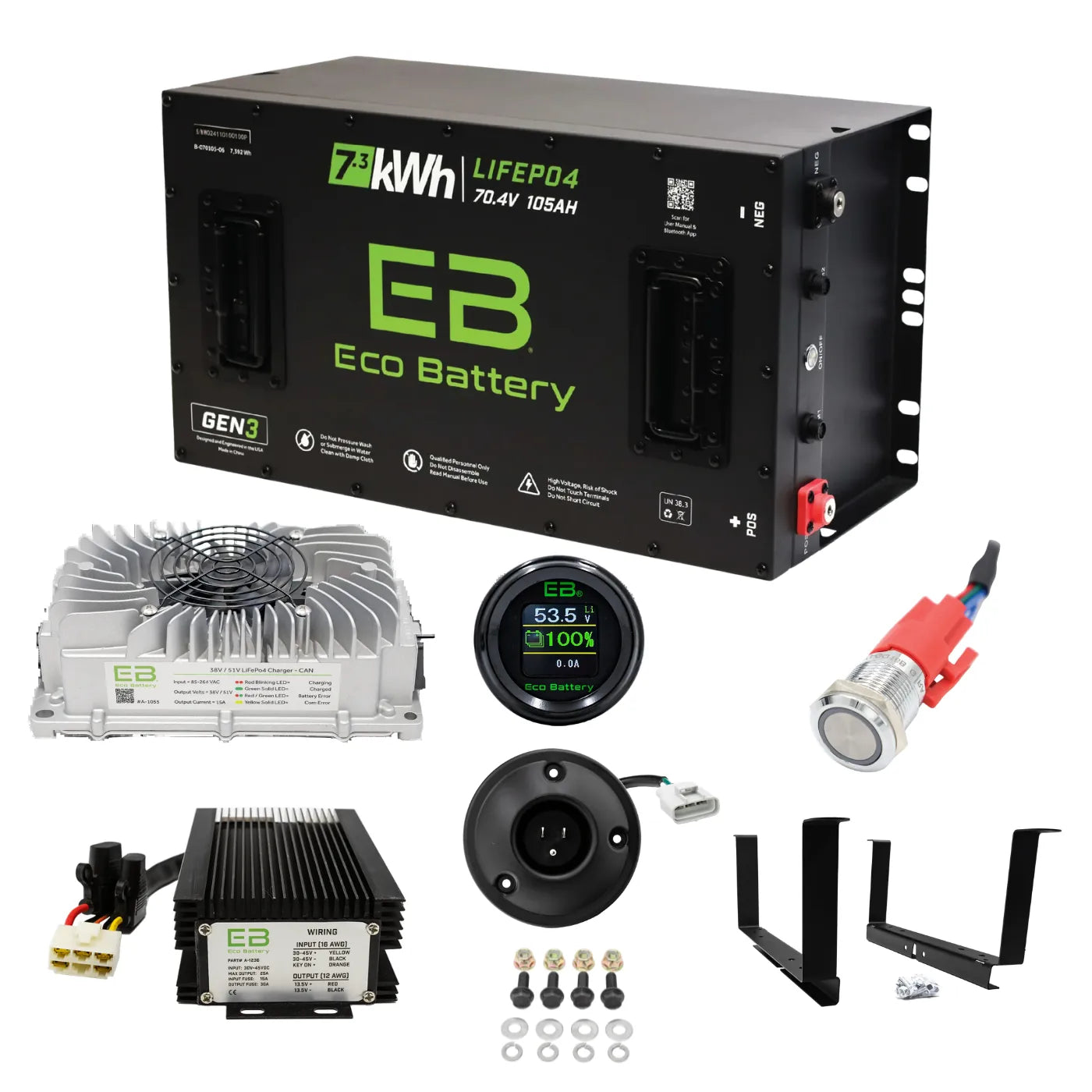 Eco Battery 72V 105Ah for Yamaha Bundle