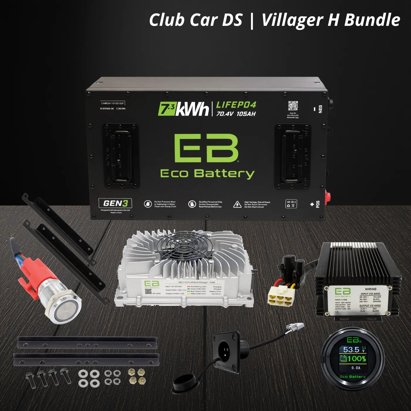 Eco Battery 72V for Cub Car DS and Villager H