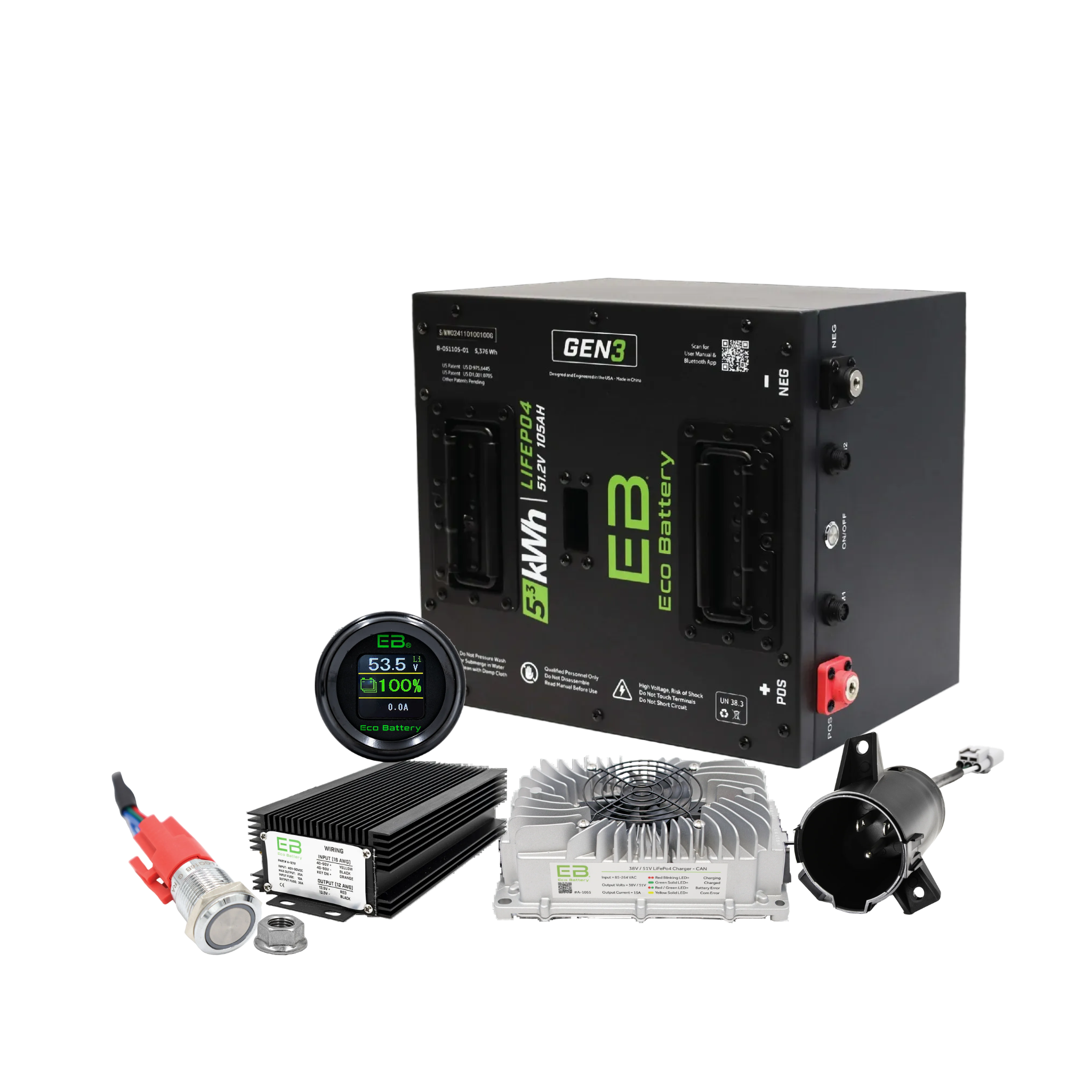 Eco Battery 48v 105AH Bundle 