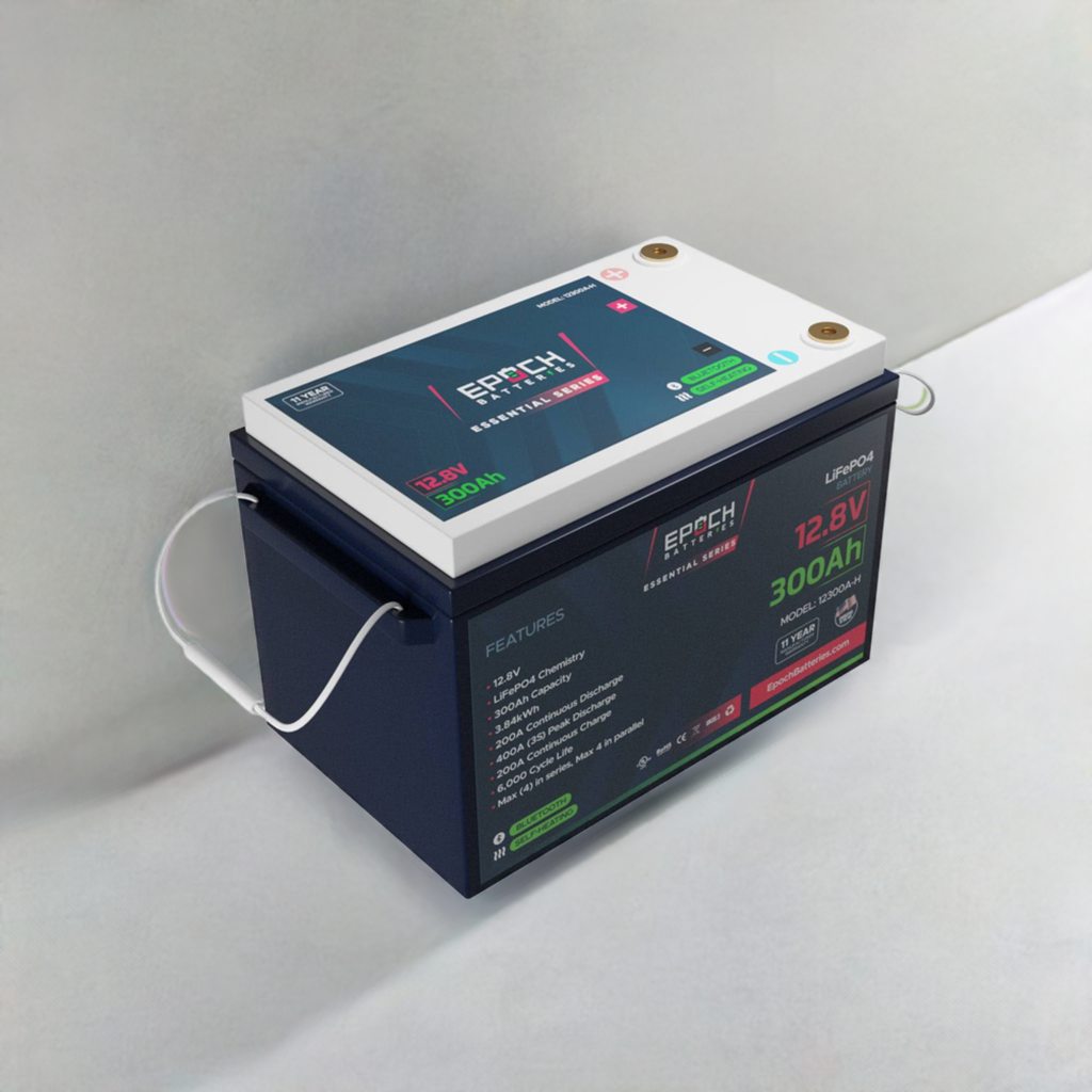 Epoch 12V300 ah RV lithium Battery side view