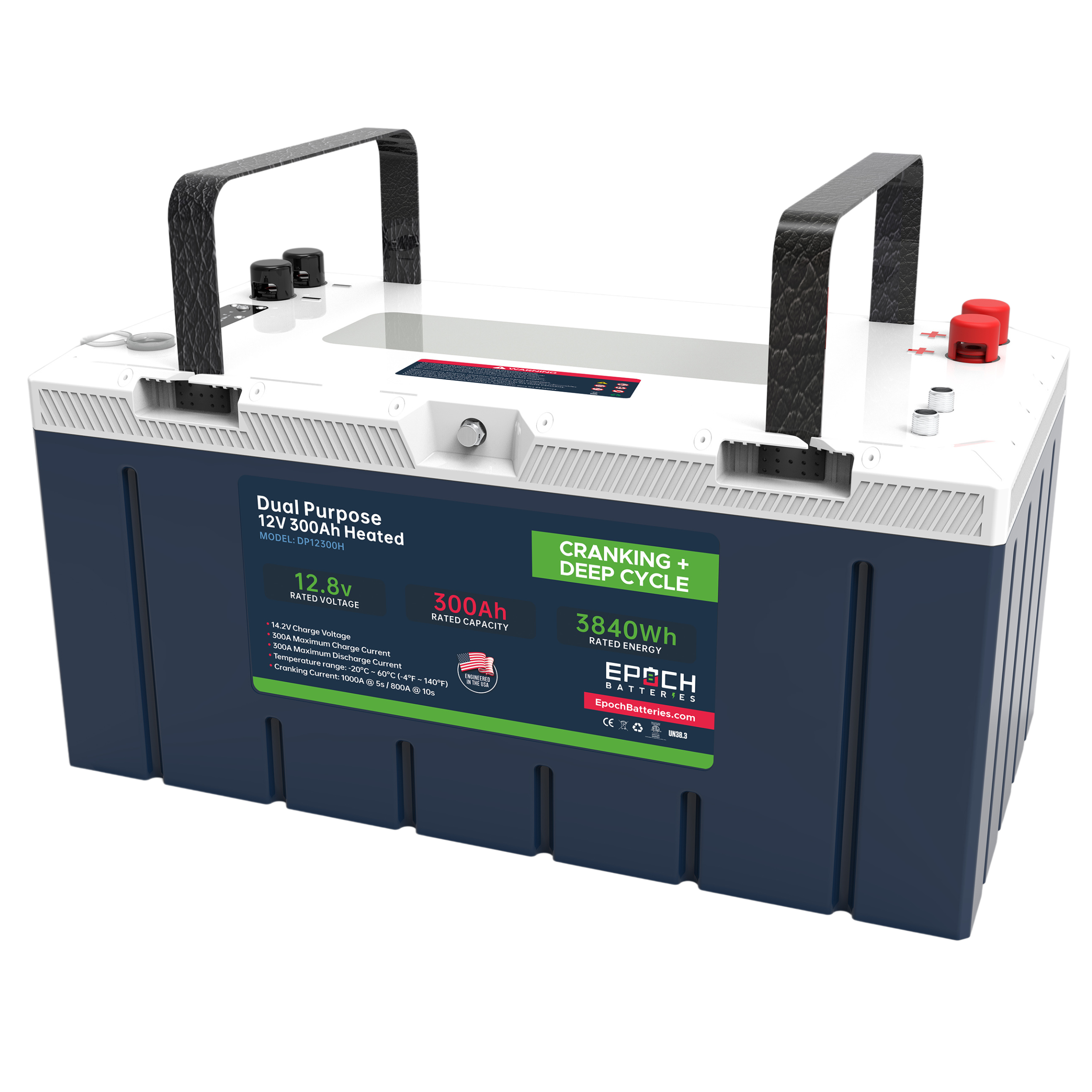 Epoch 12V 300Ah Pro Series LiFePO4 for Marine