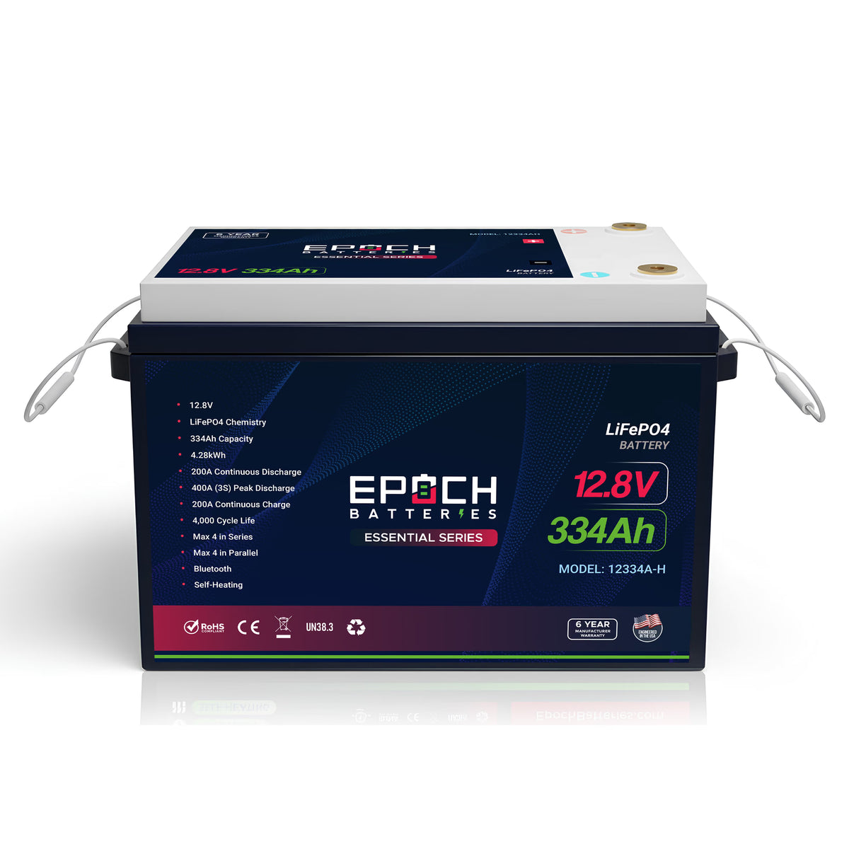 Epoch 12V 334Ah LiFePO4 Battery | Heated, Bluetooth | 4.28kWh