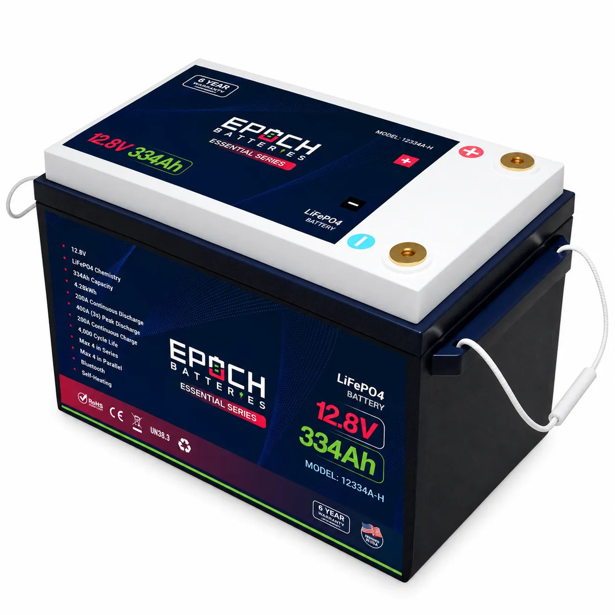 Epoch 12V 334Ah LiFePO4 Battery | Heated, Bluetooth | 4.28kWh
